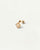Kimi Single Earring with Gemstone Pendant - 18K Gold Plating