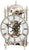 AMS Table Clock 25x14x11 cm Brass • Mechanical 14-Day Movement • Visible Escapement