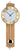 AMS Wall Clock 68x24x7 cm Wood, Brass • Radio Controlled • Timeless Design