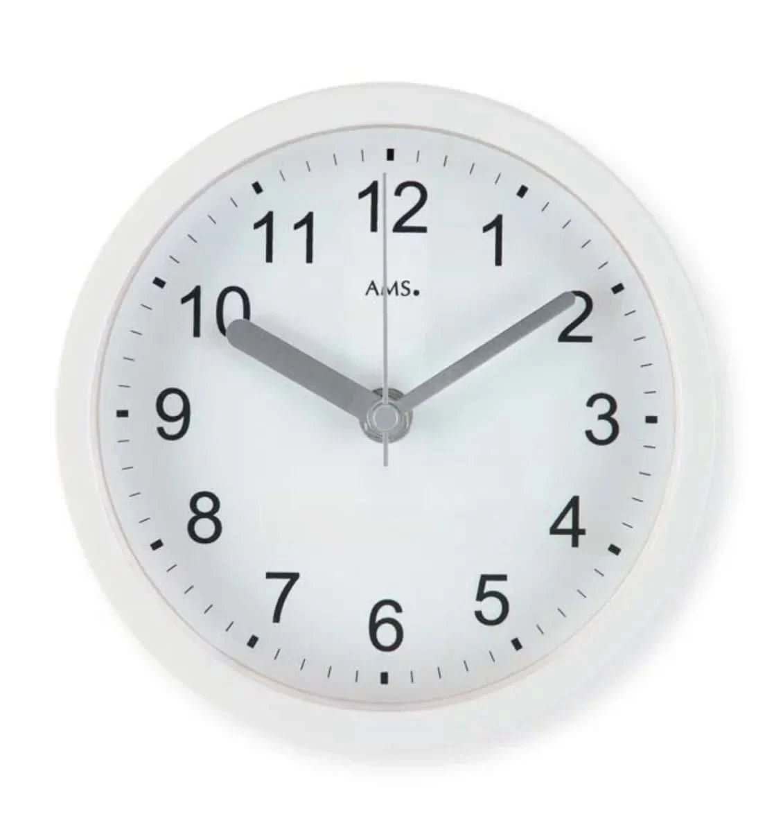 AMS Wall Clock 16x16x5 cm Plastic • Radio-controlled • Moisture-resistant