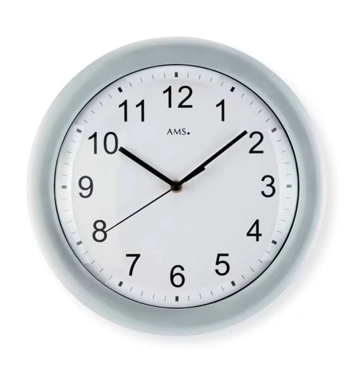 AMS Wall Clock 30x30x4 cm Plastic • Modern • Silent