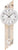 AMS Wall Clock 65x22x8 cm Wood • Modern Design • Quartz Pendulum Movement