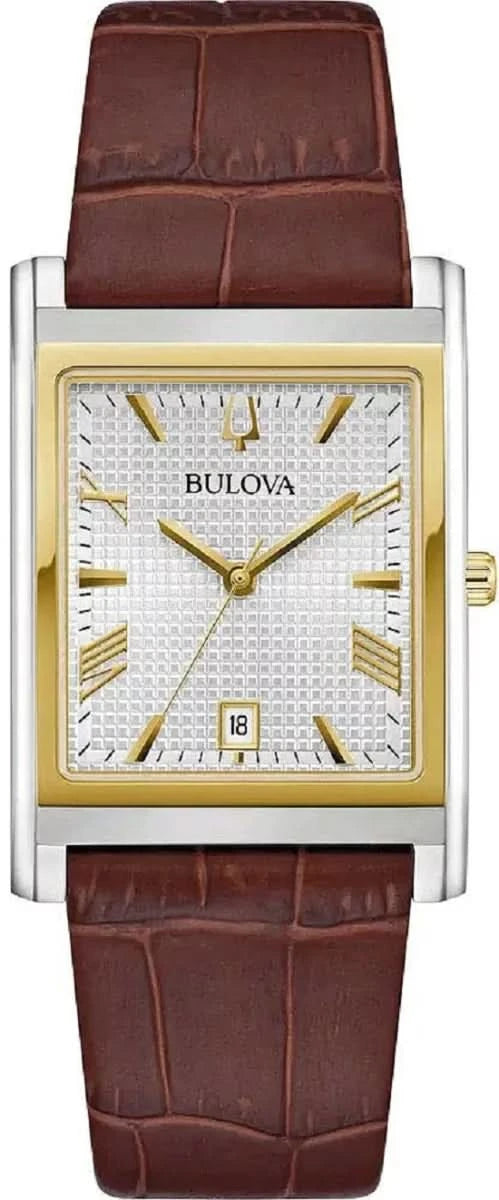 Bulova Sutton 98B430 Men's Watch • Rectangular Design • Sapphire Crystal