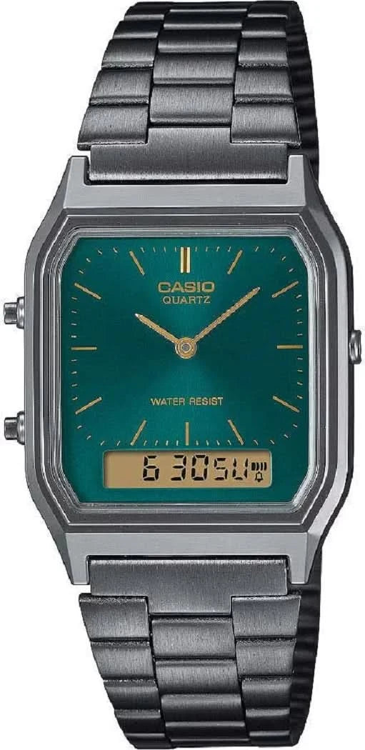 Casio Vintage AQ-230EGG-3AEF Watch • Retro Look • Dual Time