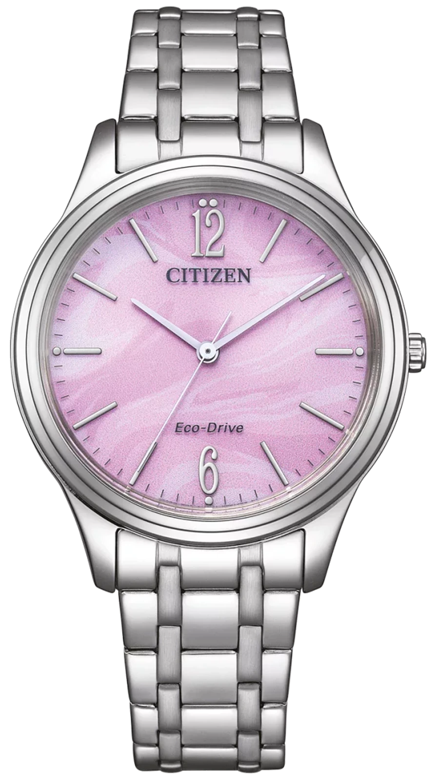 Citizen EM0411-71X Ladies' Watch • Eco-Drive Light Powered • Pink Dial