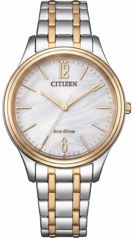 Citizen EM0416-78A Ladies' Watch • Eco-Drive • Two-Tone Design