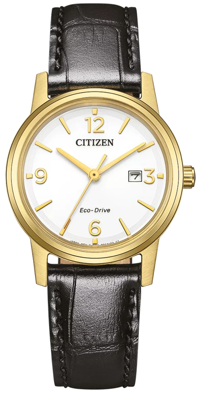 Citizen EW2722-01A Women's Watch • Sustainable Eco-Drive • Classic Design