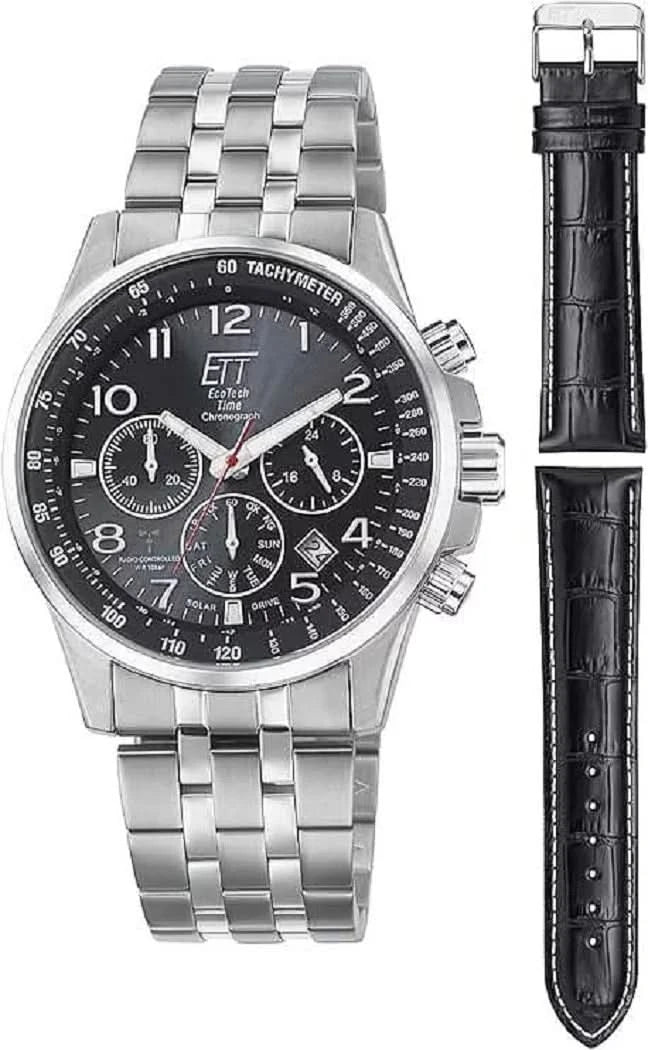 Eco Tech Time Professional EGS-11610-22MS Men's Watch • Radio-Controlled Solar • 10 Bar