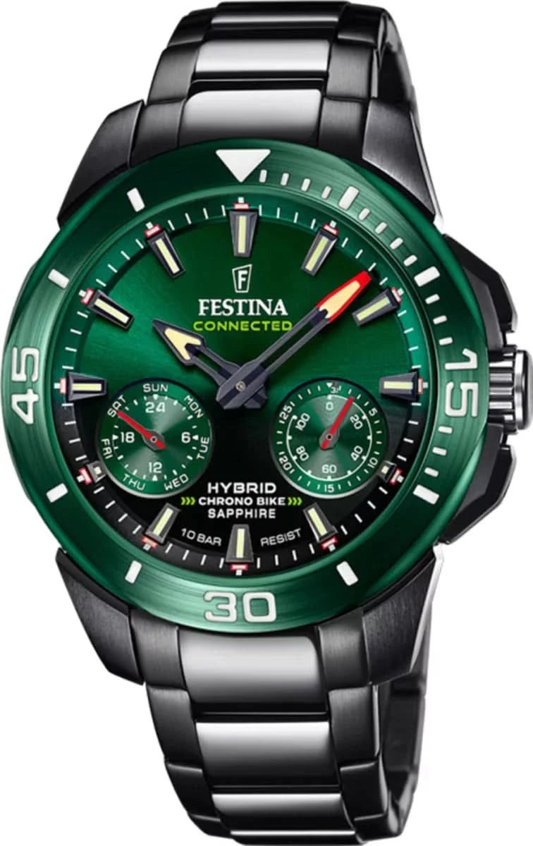 Festina Chrono Bike Connected F20646/1 Men's Watch • Hybrid Smartwatch • Sapphire Crystal