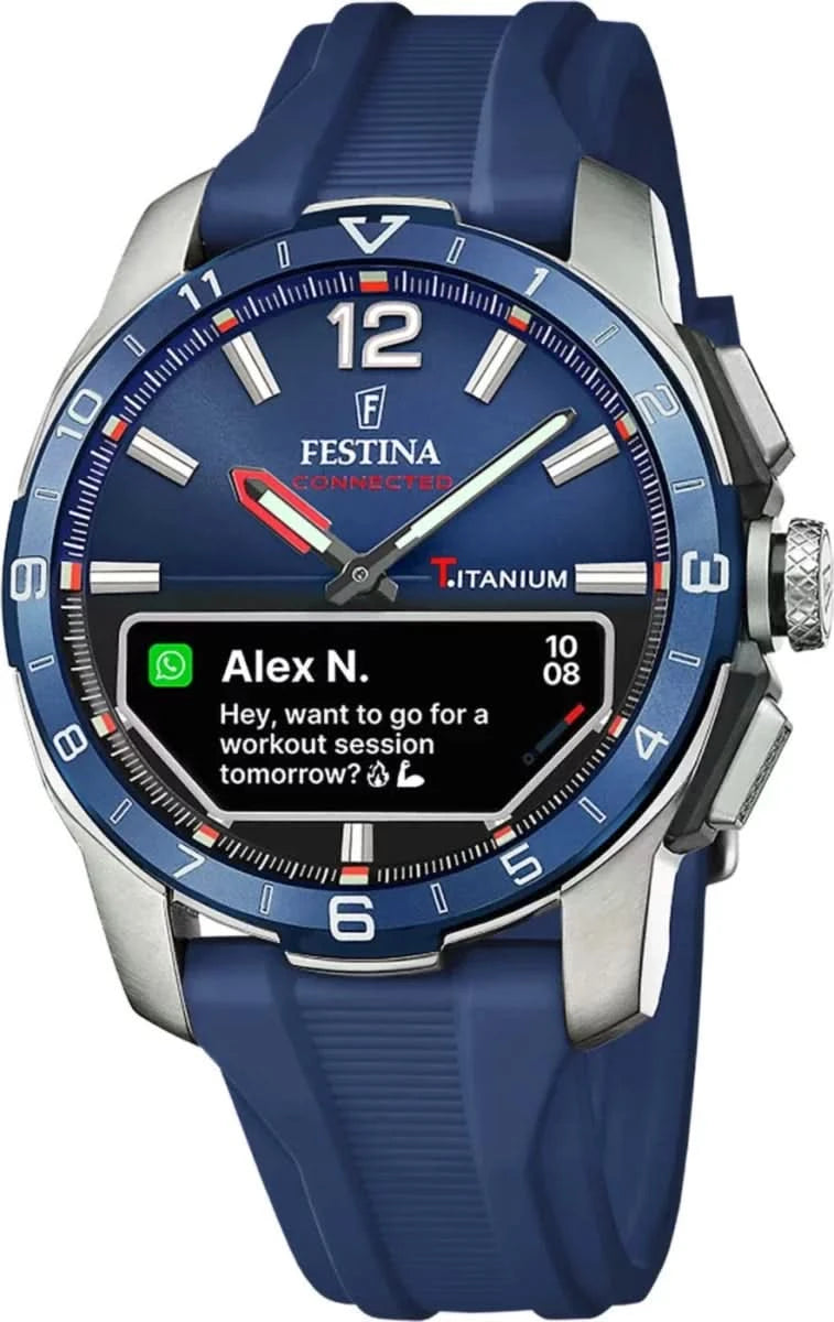 Festina Connected F23000/1 Men's Watch • Robust Titanium Case • Sapphire Crystal