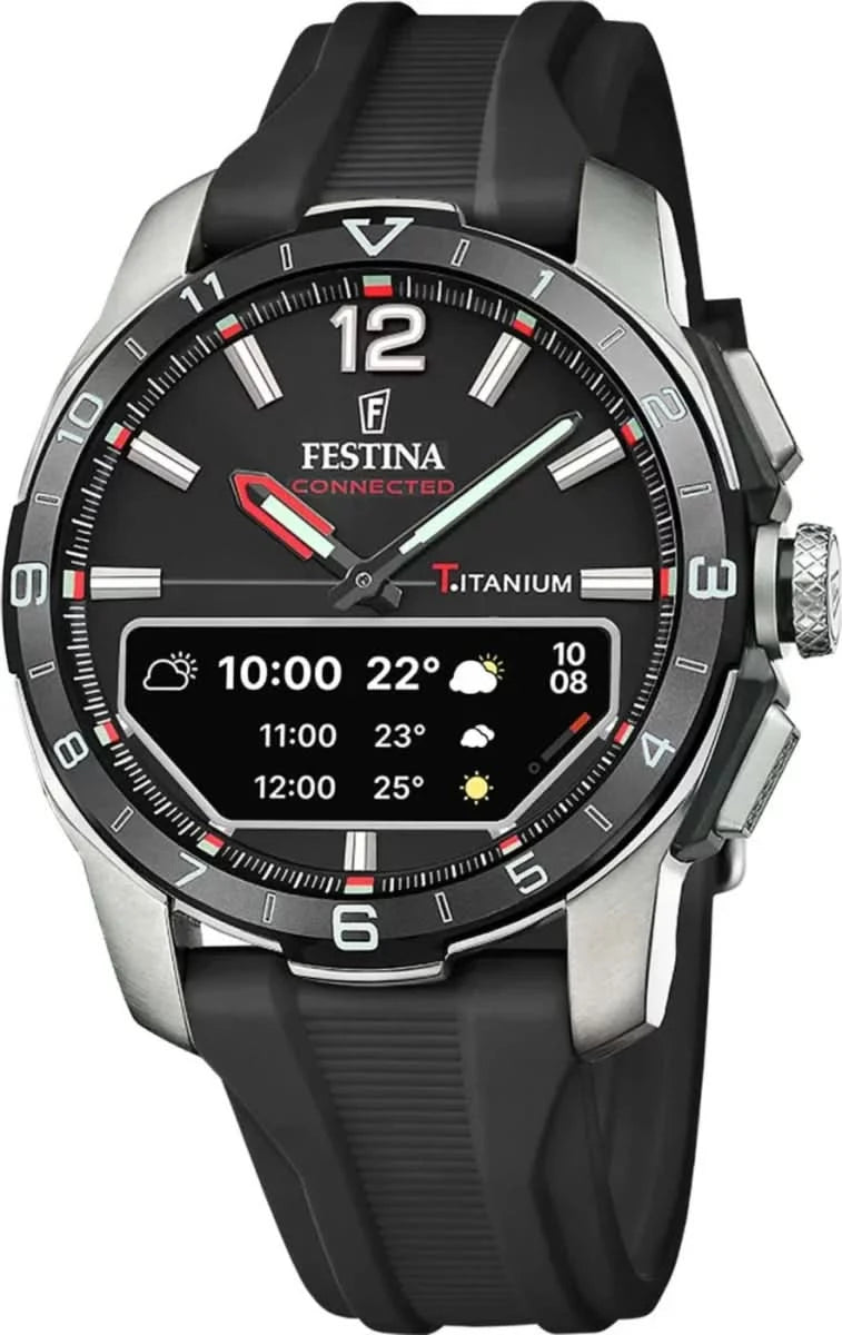 Festina Connected D F23000/4 Men's Watch • Titanium Case • Sapphire Crystal