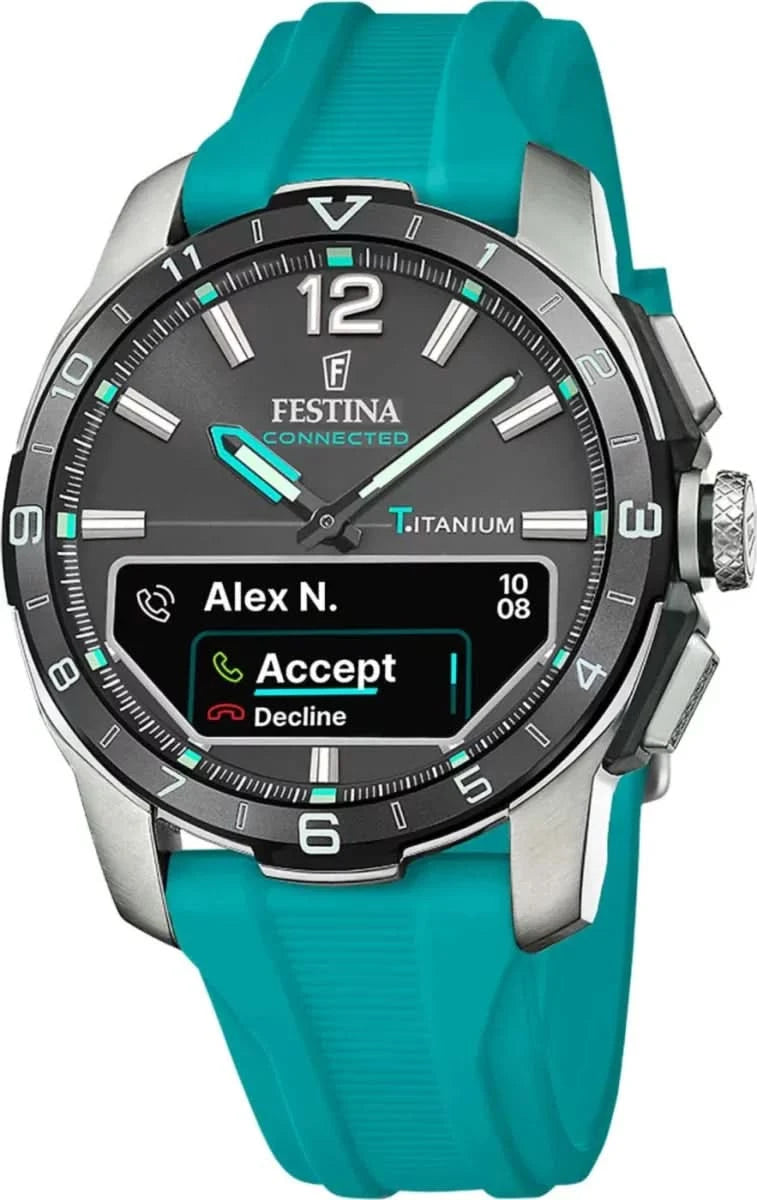 Festina Connected D F23000/5 Men's Watch • Hybrid • Titanium