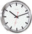 Hermle Wall Clock 30x30x5 cm Stainless Steel • Radio-Controlled • Silent