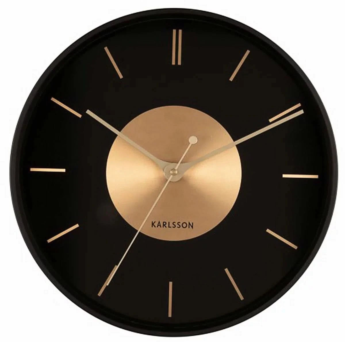 Karlsson Wall Clock 35x35x4.5 cm Metal • Modern Design • Precise Quartz Movement