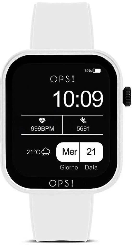 OPS! SMART OPSSW-26 Unisex Smartwatch • Italian Design • Fitness Tracking