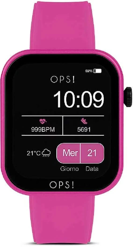 OPS! SMART ACTIVE CALL OPSSW-28 Unisex Smartwatch • Italian Fashion Design • Call & Fitness Functions