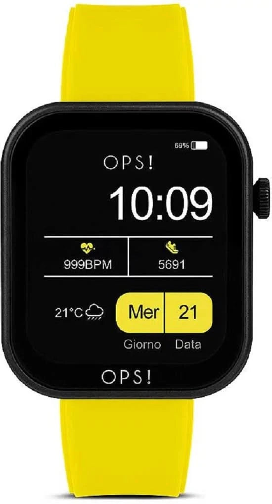 OPS! Active Call OPSSW-32 Unisex Smartwatch • Bluetooth Call & SOS • Italian Design