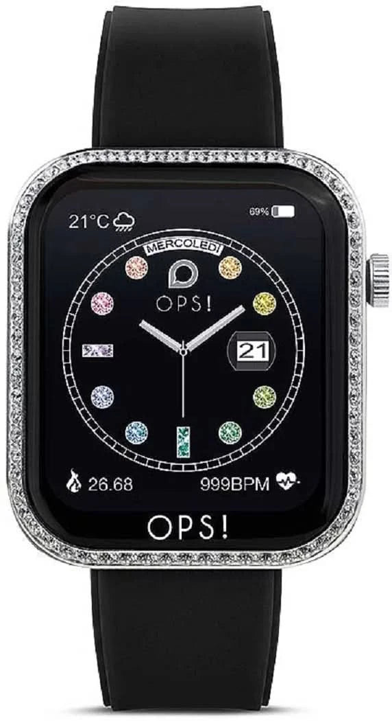 OPS! SMART ACTIVE OPSSW-40 Unisex Smartwatch • Italian Design • Fitness Features