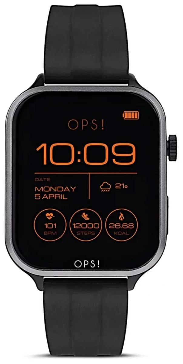 OPS! SMART CALL MAX OPSSW-48 Unisex Smartwatch • 1.95" AMOLED Display • Bluetooth Call & SOS
