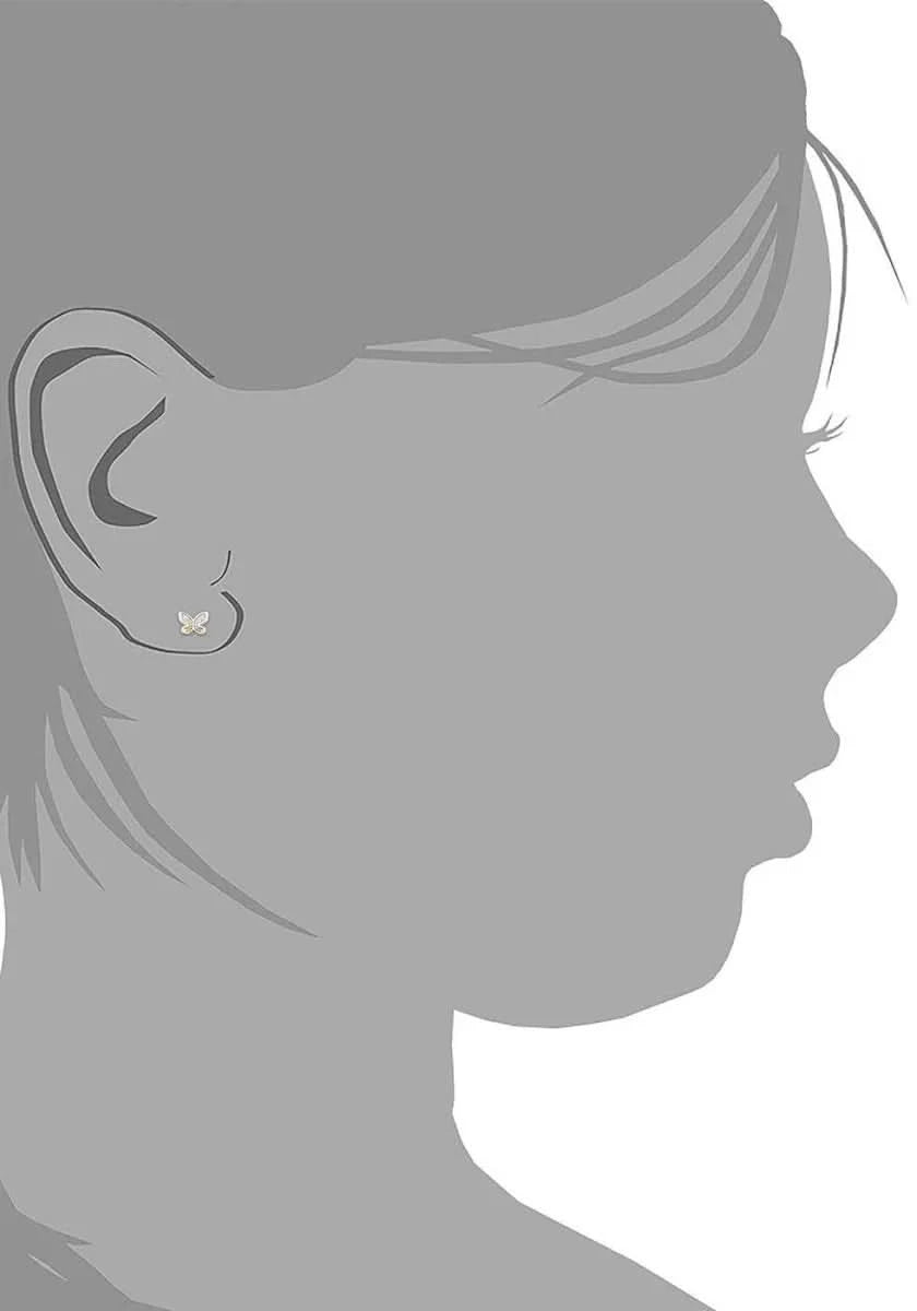 Princess Lillifee 2035992 Butterfly Stud Earrings with Stones