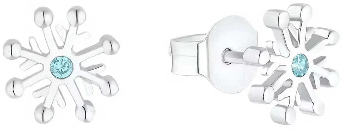 Princess Lillifee 2036944 Snowflake Stud Earrings with Stones