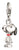 Charm pendant made of recycled 925 sterling silver with hand-painted Snoopy PEANUTS motif, Thomas Sabo, Model: 2225-664-11