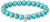 Thomas Sabo bead bracelet model: X0293-404-17-L19 with turquoise stones and ring-shaped eyelet for charms