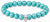 Thomas Sabo Bead Bracelet Model: X0293-404-17-L17 with turquoise stones and ring-shaped eyelet for charms