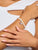 Thomas Sabo Bead Bracelet Model: X0293-082-14-L17 with white freshwater cultured pearls and a ring-shaped eyelet for charms