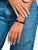 Thomas Sabo Bead bracelet model: X0292-023-11-L17 made of faceted, oval obsidian beads and a ring-shaped eyelet for charms