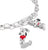 Charm pendant made of recycled 925 sterling silver with Snoopy motif and pavé setting, Thomas Sabo PEANUTS Connect Model: CC1310-691-11