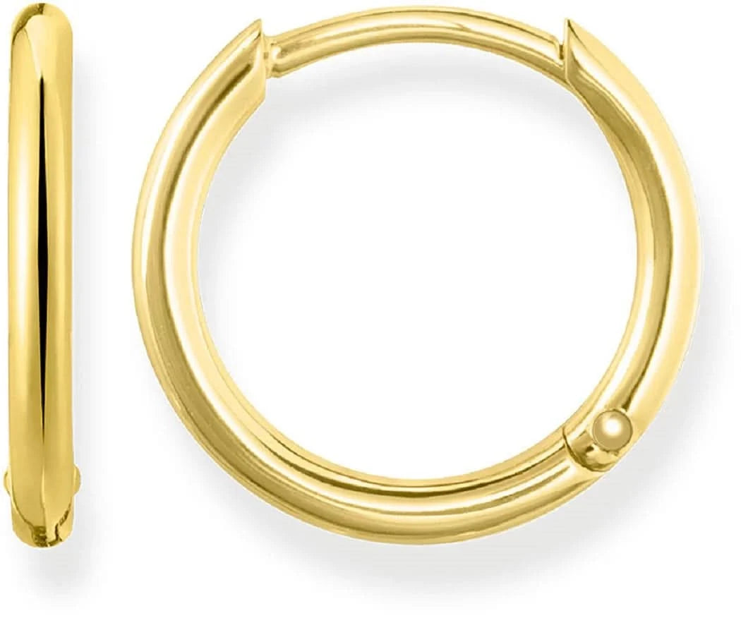 Creoles gold small - 750 yellow gold plating