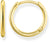 Creoles gold small - 750 yellow gold plating