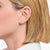 Thomas Sabo stud earrings with large, pink brilliant-cut zirconia stone