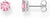 Ear studs with pink zirconia stone in brilliant cut - Thomas Sabo Model: H2301-051-9