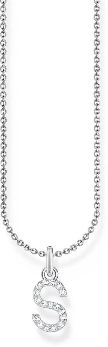 Necklace with pendant letter S - Thomas Sabo Model: KE2258-051-14