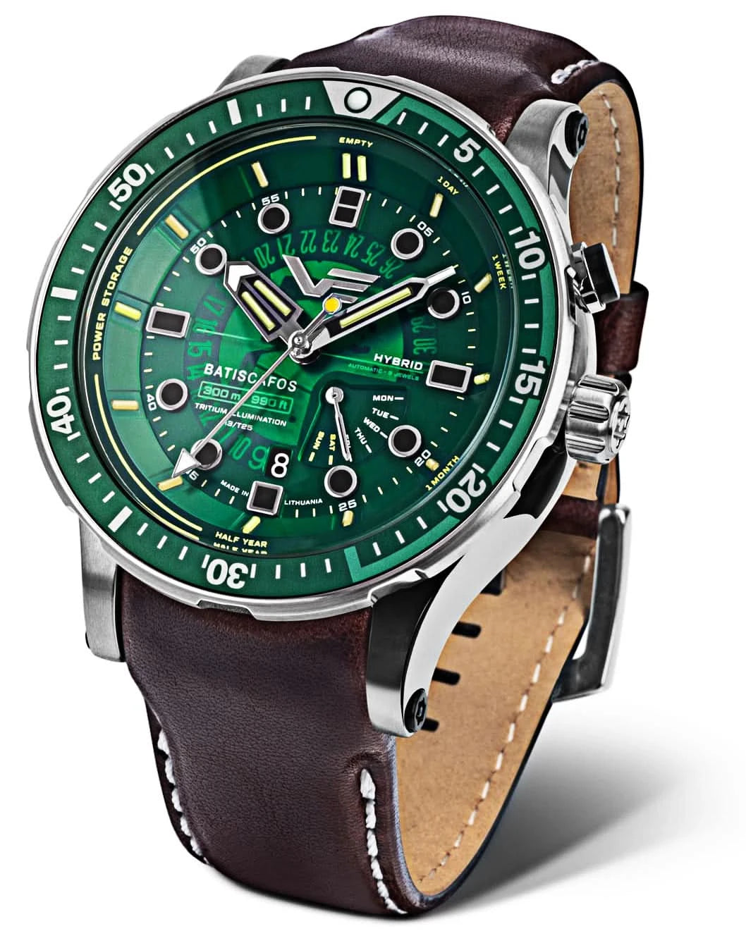 Vostok Europe Batiscafos PX84-511A770 Men's Watch • Tritium Illumination • 30 ATM