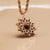 Suncatcher Necklace made of Walnut Wood and Rose Gold - Holzkern Model: 9010631025298