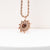Suncatcher Necklace made of Walnut Wood and Rose Gold - Holzkern Model: 9010631025298