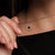 Suncatcher Necklace made of Walnut Wood and Rose Gold - Holzkern Model: 9010631025298
