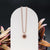 Suncatcher Necklace made of Walnut Wood and Rose Gold - Holzkern Model: 9010631025298