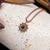 Suncatcher Necklace made of Walnut Wood and Rose Gold - Holzkern Model: 9010631025298