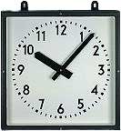 GER-Technik Wall Clock 40x40 cm Metal • Radio-controlled • For Outdoor Use