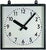 GER-Technik Wall Clock 50x50 cm Metal • Radio-Controlled • Robust Outdoor Casing