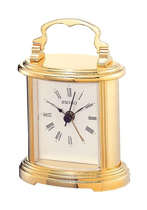 Seiko Table Clock 10.9x7.8x5.3 cm Metal • Quartz Movement • Elegant Design