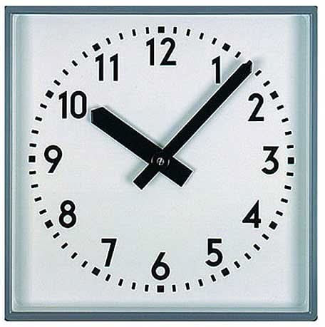 GER-Technik Wall Clock 80x80 cm Metal • Radio-controlled Movement • Robust Metal Casing