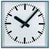 GER-Technik Wall Clock 30x30 cm Stainless Steel • Radio-controlled • Robust Metal Casing