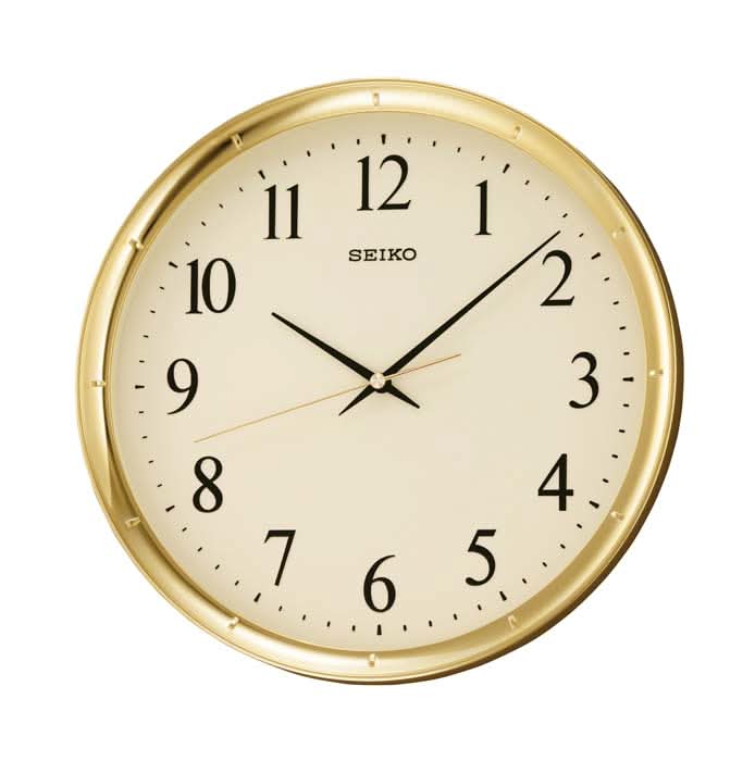 Seiko Wall Clock 31.1x31.1x4.4 cm Plastic • Silent Quartz Movement • Clear Numerals