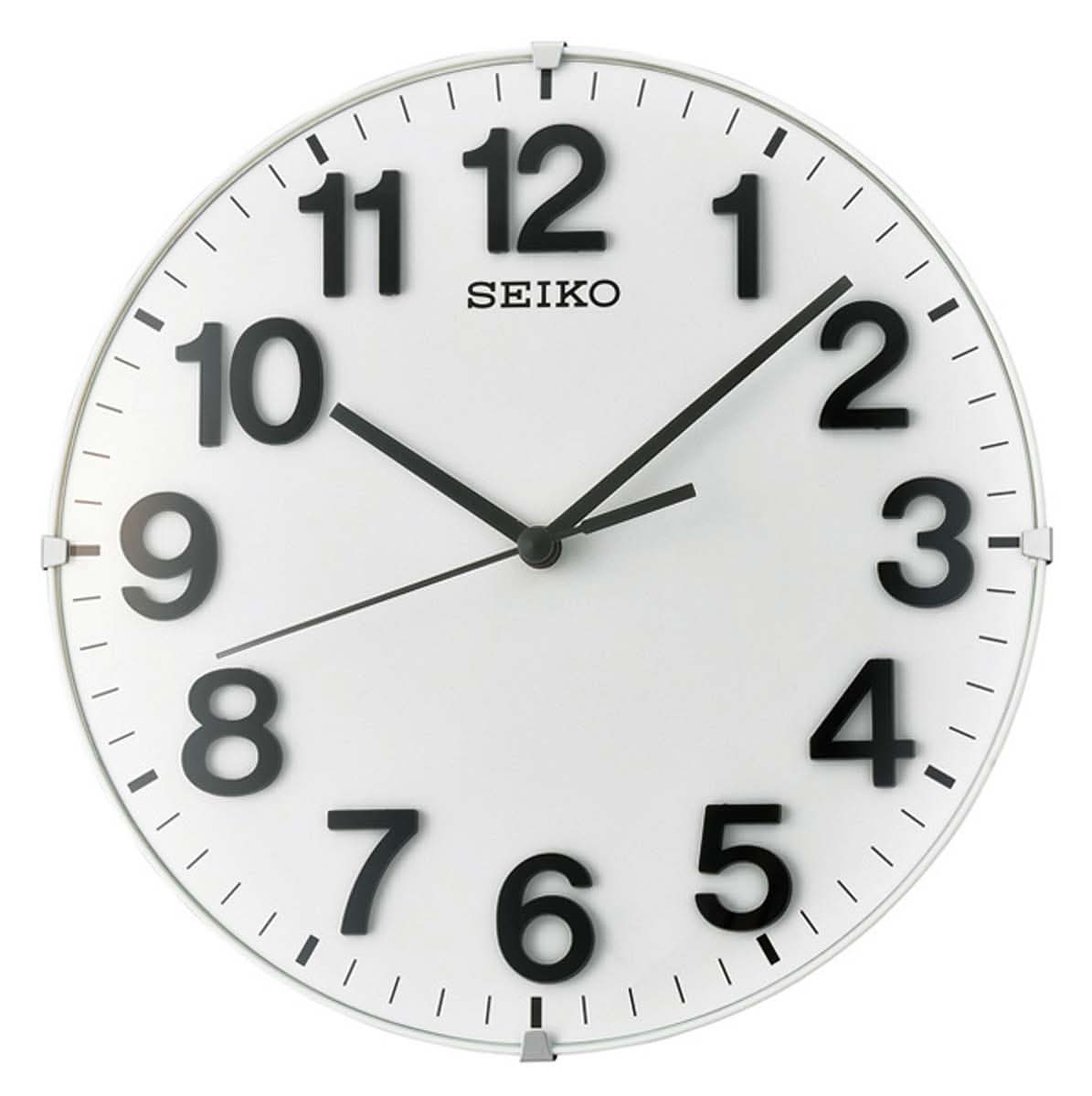 Seiko Wall Clock 21.5x21.5x3.3 cm Plastic • Silent Movement • Versatile Use