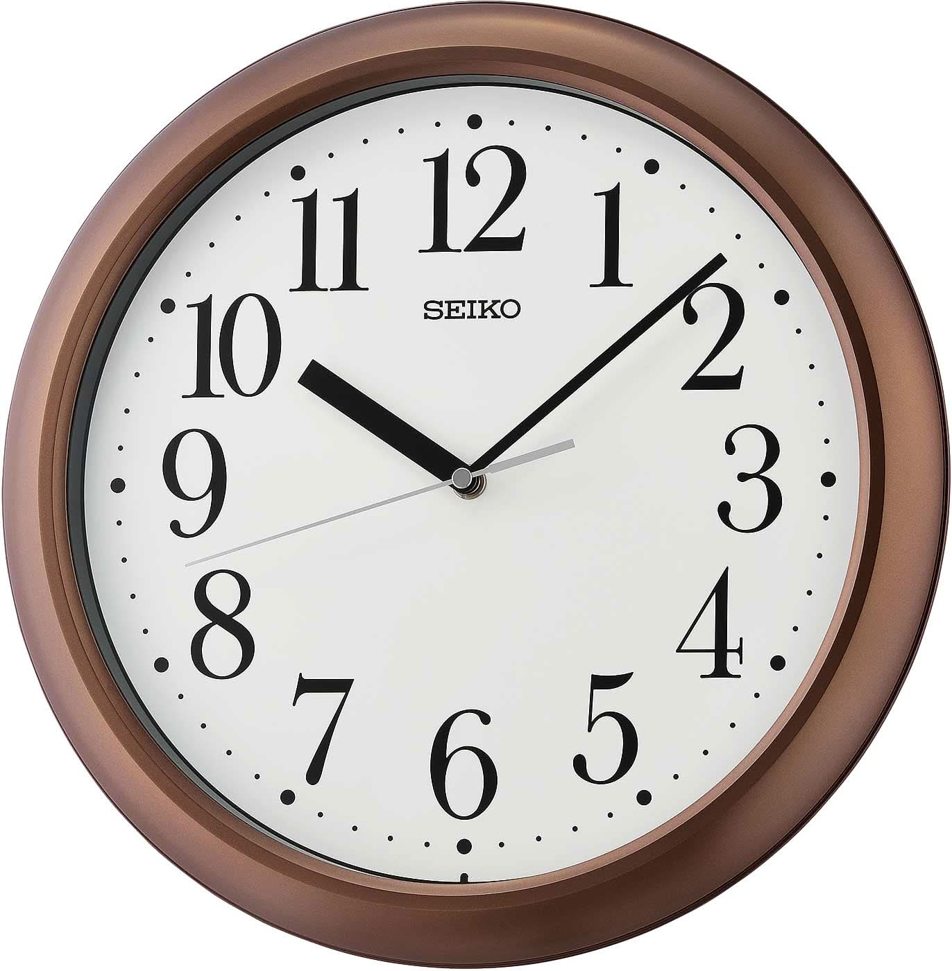 Seiko Wall Clock 32.5 cm Ø Plastic • Precise Quartz Movement • Clear Design